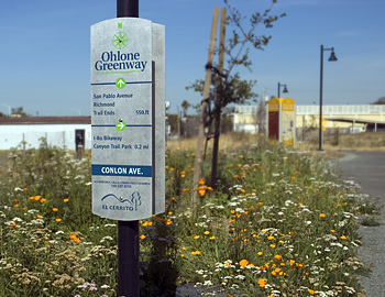 Ohlone Greenway sign