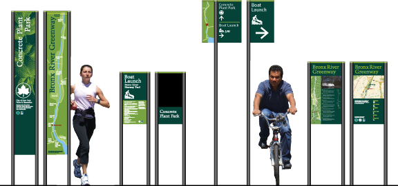 Bronx River sign layout