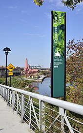 Bronx River pylon