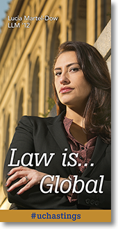Banner featuring grad student