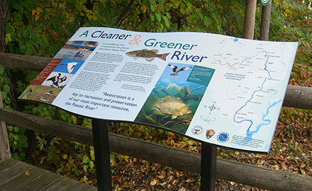 Nature sign installation