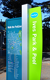 Ives Park sign