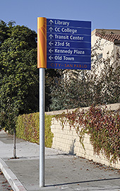 San Pablo wayfinding sign