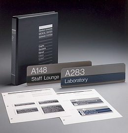 Signage manual and sample signs
